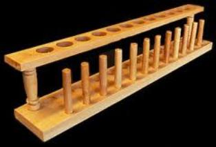 Test Tube Stand/Rack Wooden 12 Holes