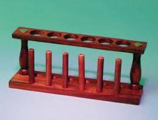 Test Tube Stand/Rack Wooden 6 Holes